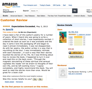 as we are book review